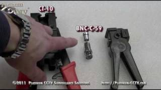 BNCC59 Compression Connector Installation [upl. by Geoffrey226]