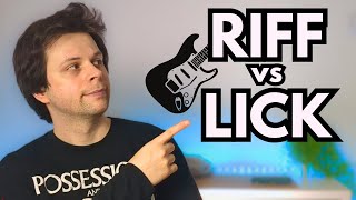 Guitar Riff vs Lick EASY Beginners Guide [upl. by Ungley]