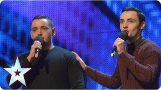 Richard and Adam singing The Impossible Dream  Week 2 Auditions  Britains Got Talent 2013 [upl. by Reffineg]