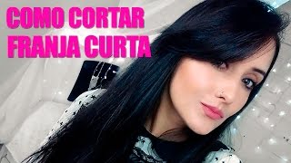 🌟COMO EU CORTO MINHA FRANJA LONGA OU CURTA DICAS [upl. by Brine]