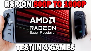 Legion Go From Blurry to Brilliant Radeon Super Resolution amp AFMF2 on 4 Games [upl. by Aerbas]