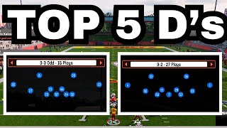 Top 5 Defenses In Madden [upl. by Assiral72]