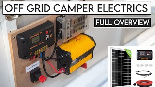 OffGrid Camper Van Electrics System Full Overview and Installation Setup [upl. by Adekan]