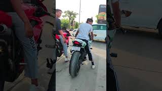 Ducati panigale v4 vs kawasaki zx10r inline4 full system exhaust sound [upl. by Led898]