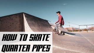 How to Ride Quarter Pipes with Rollerblades Part 1 [upl. by Bonucci386]