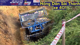 VƯỢT KHE SUỐI SÂU  XE 401 Đội Đua Nông Dân Sài Thành  ĐƯỜNG 10  VIETNAM OFFROAD PVOIL CUP 2024 [upl. by Standley819]