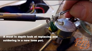 Guitar or Bass Tone Volume or Blend Pot Replacement [upl. by Cuthbert328]