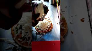 Street Style Pizza  Overloaded Cheese Pizza  Delhi Street Food  shorts delhi [upl. by Enellij]