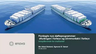 Webinar om Hydrogen og ammoniakk i fartøy [upl. by Nevart]