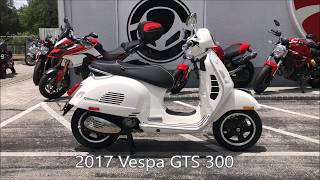 2017 Vespa GTS 300 Super in MonteBianco at Euro Cycles of Tampa Bay [upl. by Lindblad666]