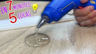 5 DIY Ideas with Hot Silicone in 7 Minutes [upl. by Mohn]