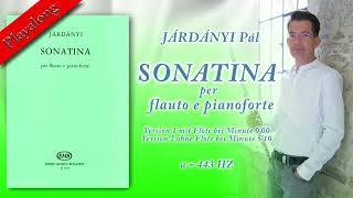 Playalong  Jardanyi Pal  Sonatine for flute and piano [upl. by Reahard]