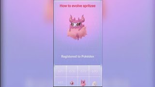 How to evolve Spritzee in Pokemon Go [upl. by Elockin645]