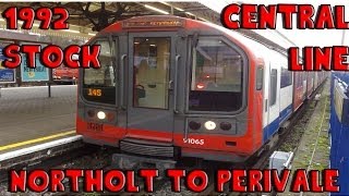 OpenBVE Central Line Northolt to Perivale 1992 Stock [upl. by Eikcid]