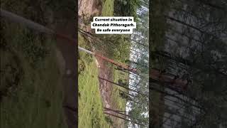 chandak Pithoragarh seenlandslide shorts viral [upl. by Burton267]