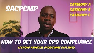 How to get your Cpd Compliance  SACPCMP Remedial Programme Explained [upl. by Cordell]