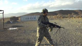 Firing a Mk48 762 SAW in Afghanistan [upl. by Twila892]