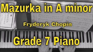 Mazurka in A minor  Grade 7 ABRSM Piano 20232024 B1 [upl. by Eek]