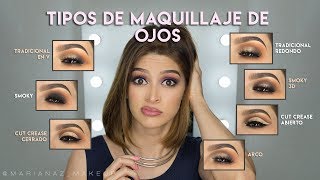 Tipos de Maquillaje de Ojos  Eyes Makeup [upl. by Septima]