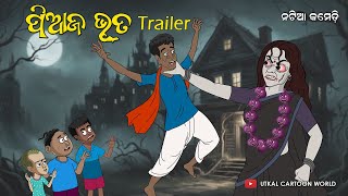 Natia Comedy  Piaja Bhuta  Trailer  Odia Horror comedy  Odia cartoon [upl. by Atiuqrehs]