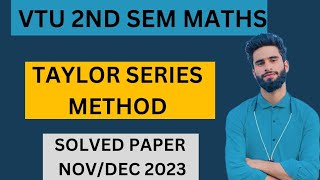 Taylor Series Method Vtu Maths [upl. by Ennaitak965]