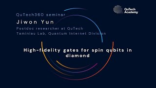 QuTech360 w Jiwon Yun Highfidelity gates for spin qubits in diamond [upl. by Seiber462]