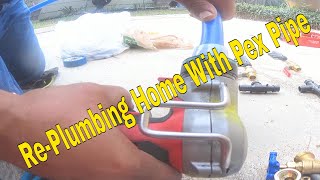 StepbyStep PEX Pipe Installation for Beginners 3 Of 9 [upl. by Allenotna617]