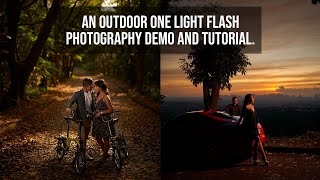 An Outdoor One Light Flash Photography Demo and Tutorial [upl. by Adnilab650]