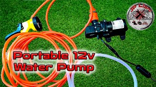 Portable Water Pump  55Lmin  130psi  12v  80w Test and overview [upl. by Idihsar703]