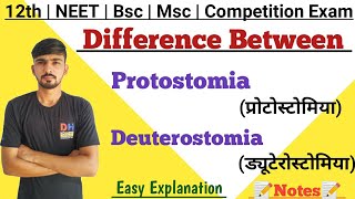 Protostomia And Deuterostomia Difference  By Dadhich Sir [upl. by Rheims128]