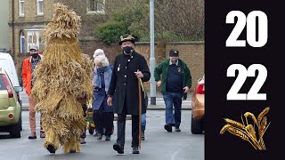 The Tradition of Plough Tuesday 2022 Straw Bear [upl. by Ahsaekal]