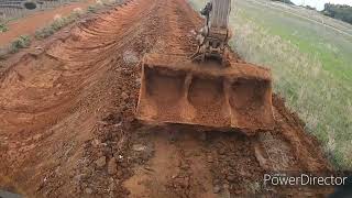 Volvo Excavator silting irrigation channel287 [upl. by Siraf34]