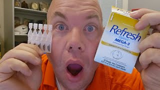 Review for Refresh Optive Mega 3 Lubricant Eye Drops [upl. by Aynwad]