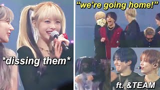 Eunchae dissing this senior Japanese boy group in front of many people 8 yrs age gap ft ampTEAM [upl. by Aek]