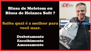 Blusas de Moletom ou Helanca soft qual a melhor malha para uniformes e fardamentos profissionais [upl. by Bosch]