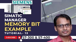 Siemens PLC Training 12  Memory Bit Example in Siemens PLC  Pushbutton as Toggle Switch [upl. by Okiam302]