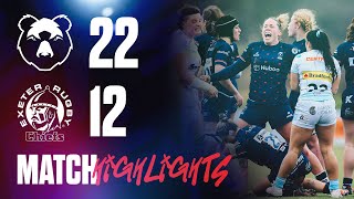 COMEBACK WIN AT SHAFTESBURY PARK  Highlights Bristol Bears Women vs Exeter Chiefs Women [upl. by Legnaesoj103]