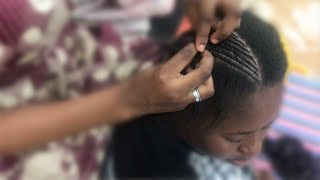 Comment faire une tresse africaine avec rajout How to do a Small Braids extension [upl. by Elayne]