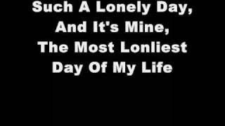 System Of A Down  Lonely Day Lyrics [upl. by Eiresed]