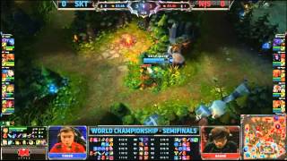 HD482 LCS World Final  SKT vs NJS  Game 1  12 Finale [upl. by Oremor649]