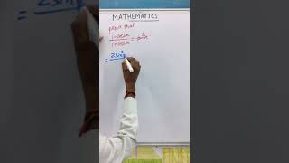 shorts maths Trigonometry class 11 trigonometry identitiesLIFEOFMATHEMATICS [upl. by Lewert321]