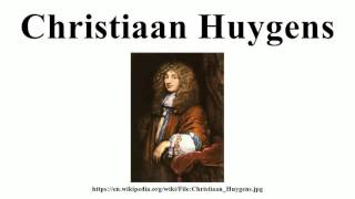 Christiaan Huygens [upl. by Llabmik]