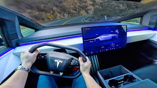 What Its Like To Drive A Tesla Cybertruck POV [upl. by Reniti]