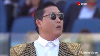 Cubomusica Live Show PSY Finale Coppa Italia Stadio Olimpico Derby Roma  Lazio 26052013 [upl. by Nnayr563]