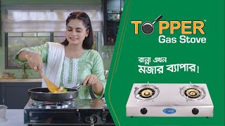 Topper Gas Stove  OVC  Durable Stainless Steel Panel  Gas Stove Price [upl. by Gibb]