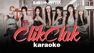 BABYMONSTER CLIK CLAK  KARAOKE with Easy Lyrics [upl. by Bara813]