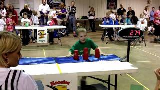 5 year old sport stacker 3 world records [upl. by Mcclimans]