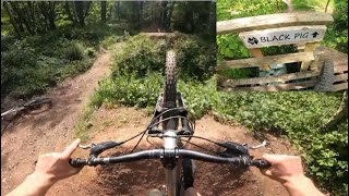 Scadson Freeride Pro line  amateur attempts Black Pig [upl. by Bernetta812]