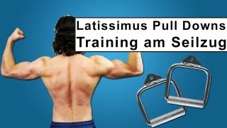 Latissimus Training im Fitnessstudio  Einarmige Pull downs [upl. by Spain]