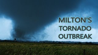 Floridas RecordBreaking Tornado Outbreak  Hours Before Hurricane Milton Arrived [upl. by Cresida]